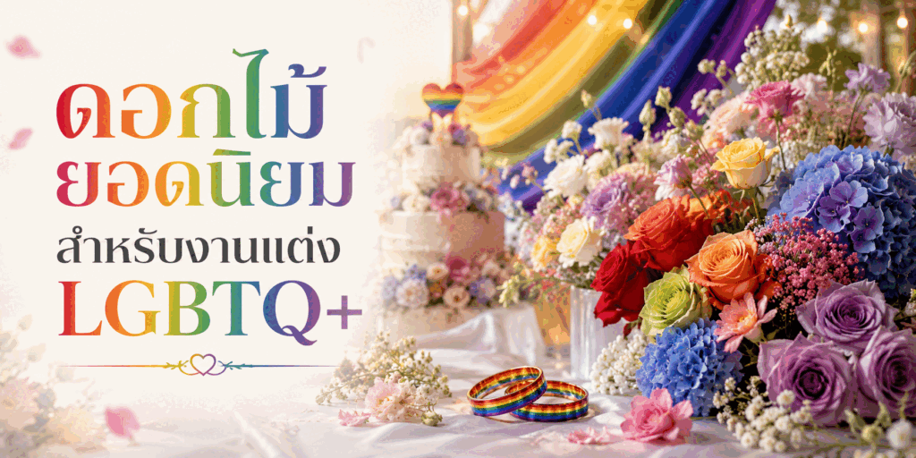 ดอกไม้งานแต่งเกย์ เลือกแบบไหนให้สวยและมีความหมาย